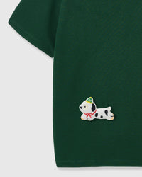 SPOTTY PUPPY SCATTER T-SHIRT — BERDE