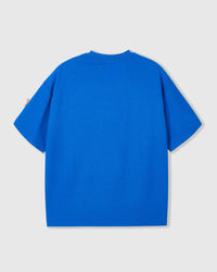BLUE CHECK NA TUTA NA NAGKAKALAT NA T-SHIRT — ASUL