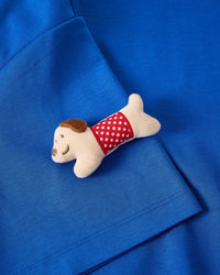 POLKA PUPPY SCATTER T-SHIRT — ASUL