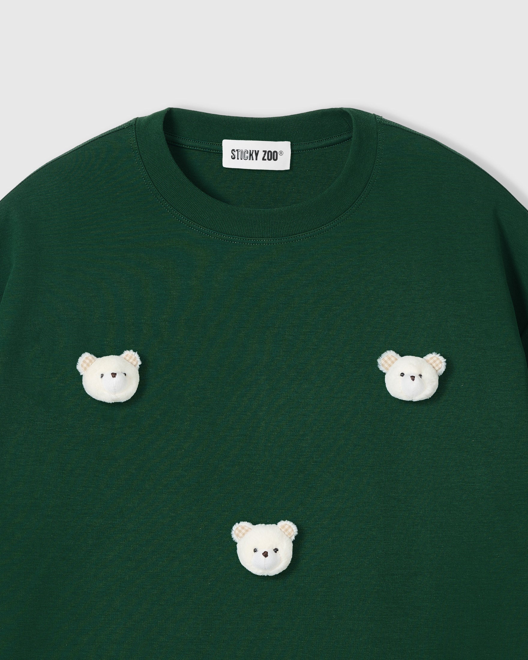TEDDY CHECK-EAR NA PALAMUT NA T-SHIRT
