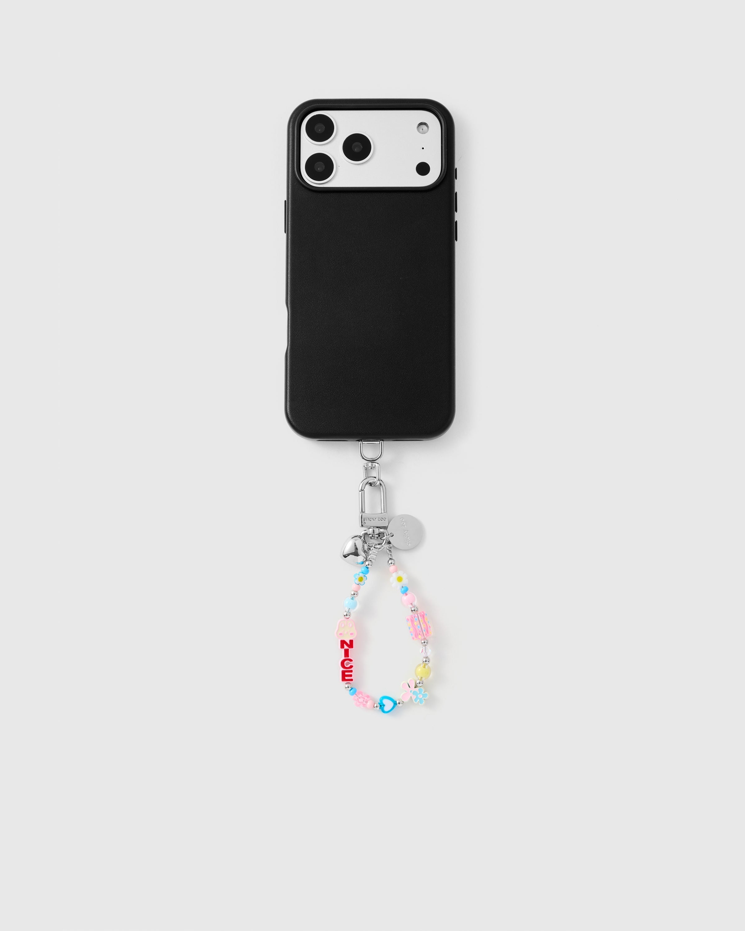 BLUSH FLOWER CLUSTER PHONE STRAP