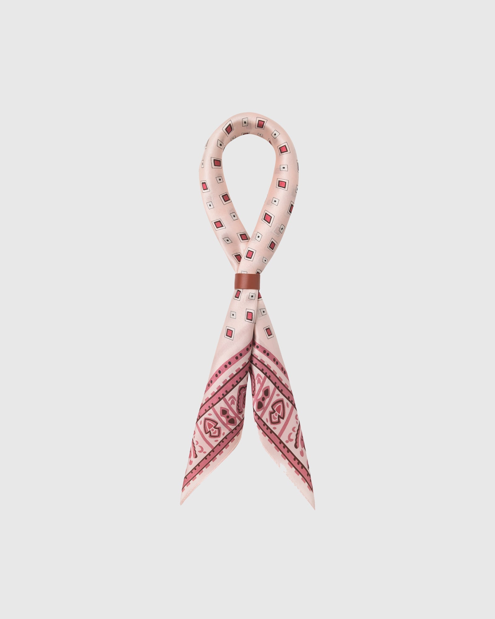 ROSEWATER TILE NA SILK SCARF