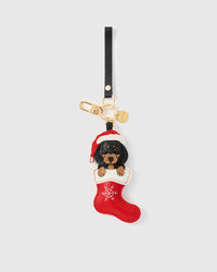 SANTA DACHSHUND NA STOCKING