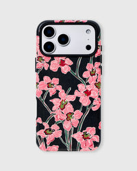 MIDNIGHT ORCHID NA CASE NG TELEPONO