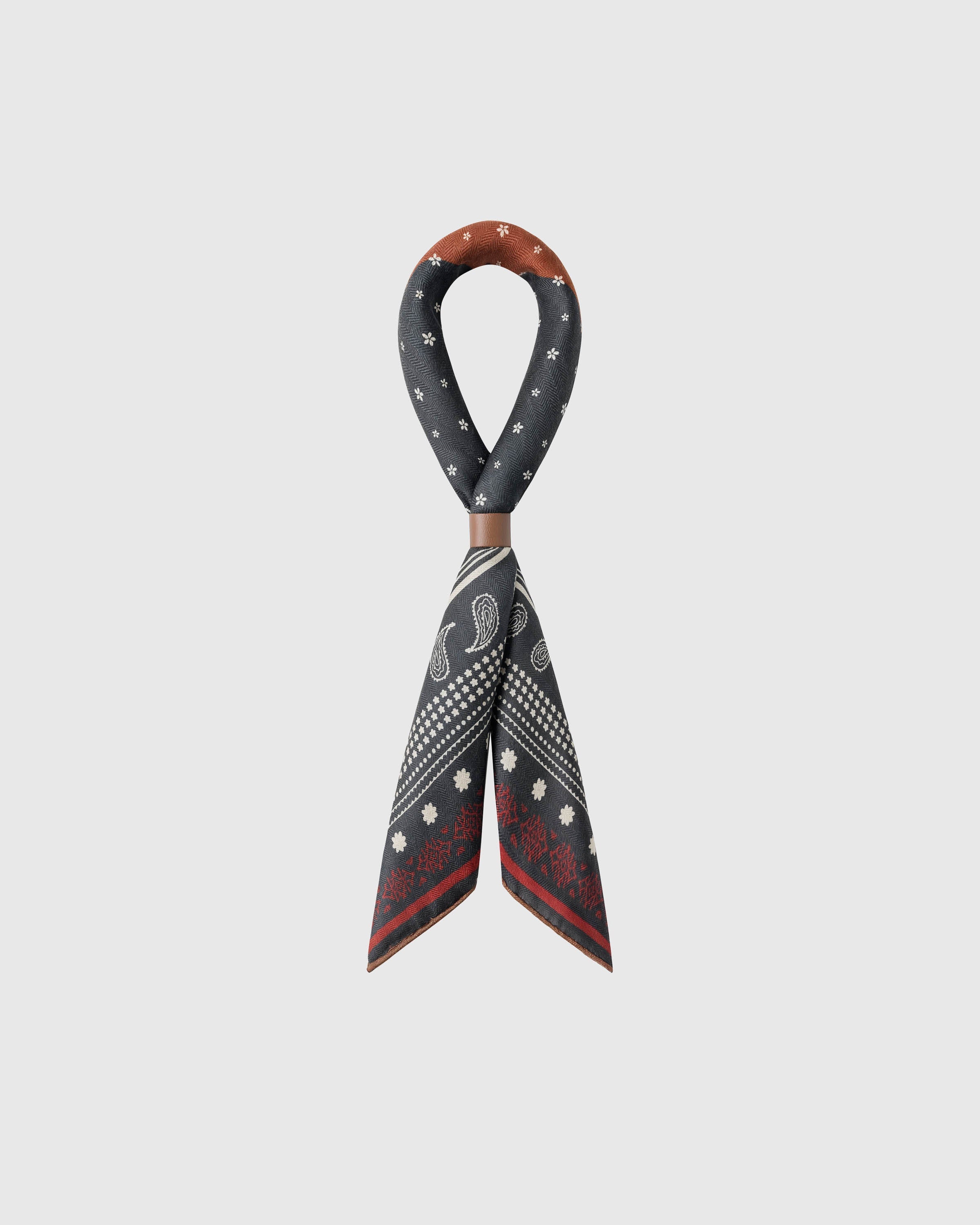 SADDLE BANDANA SILK SCARF