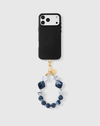 STRAP NG TELEPONO NA MAY SAPPHIRE MARBLE CLUSTER