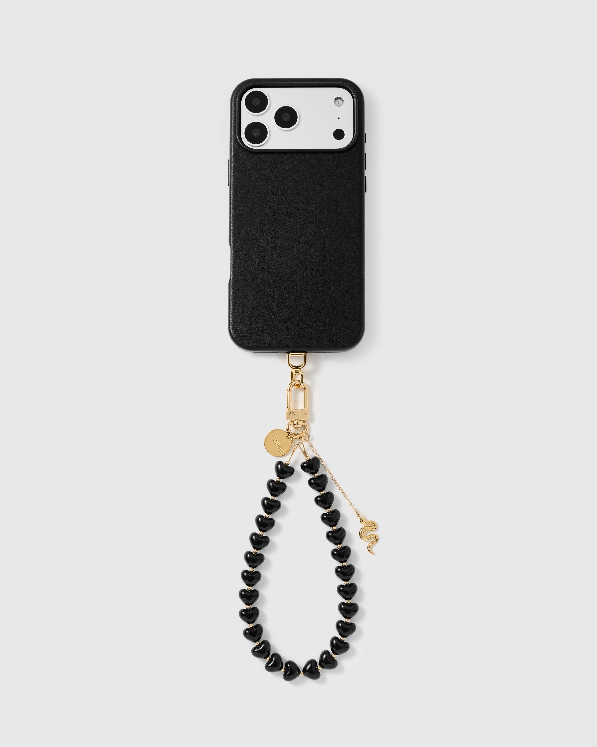 NOIR SNAKE HEART STRAP NG TELEPONO  