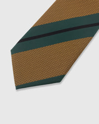 AMBER TEAL STRIPE NA KWINTAS