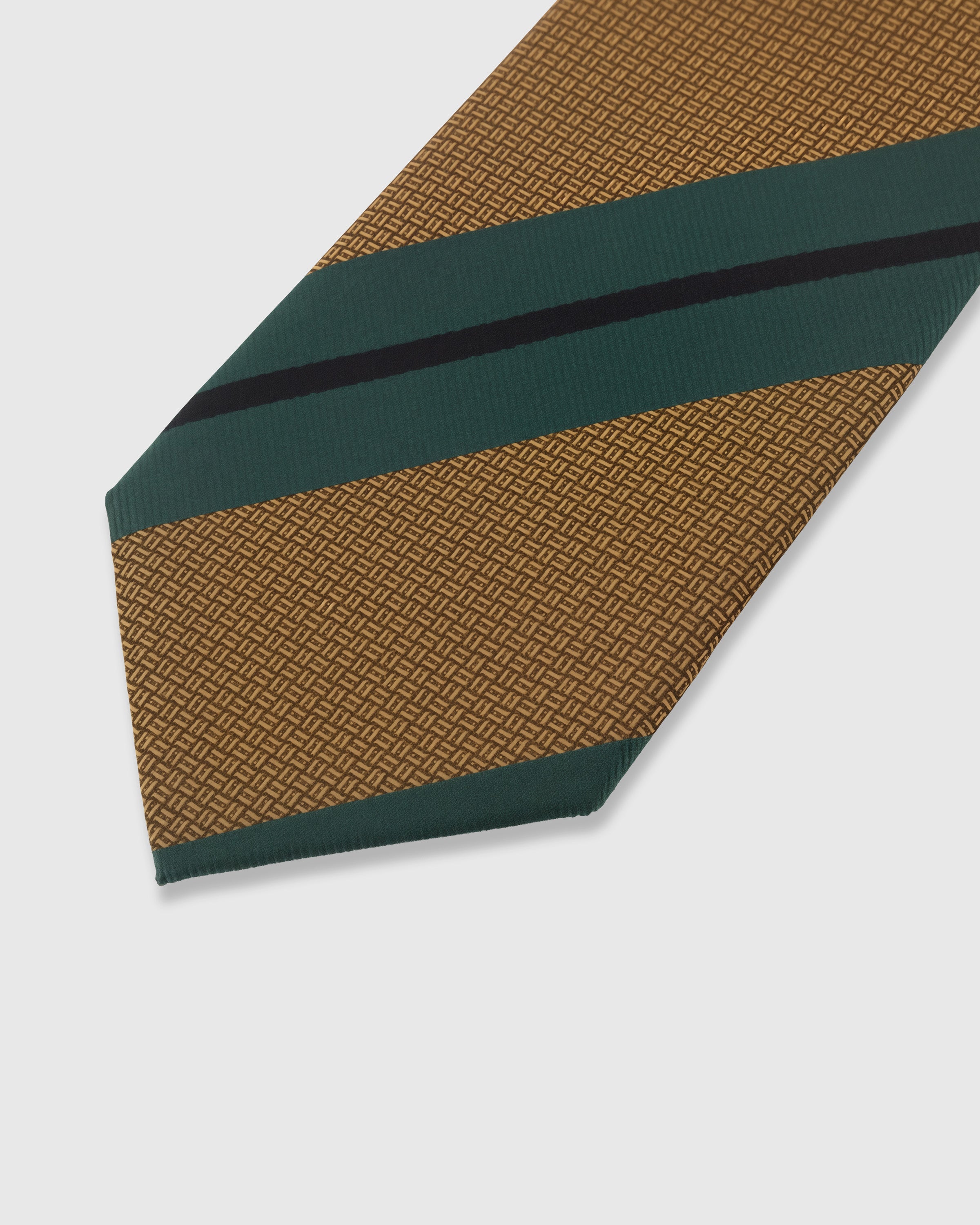 AMBER TEAL STRIPE NA KWINTAS