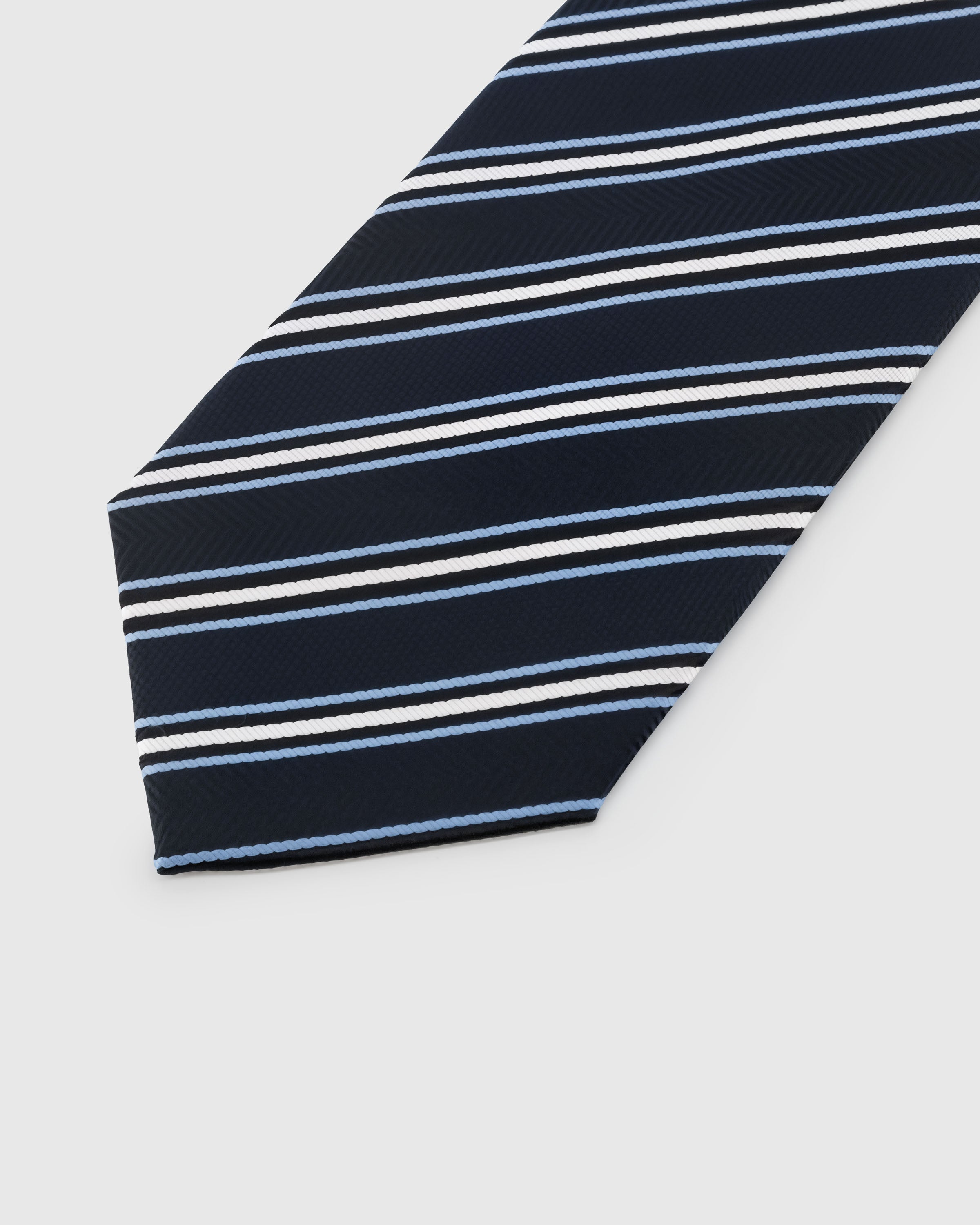 NAVY REGIMENT STRIPE TIE