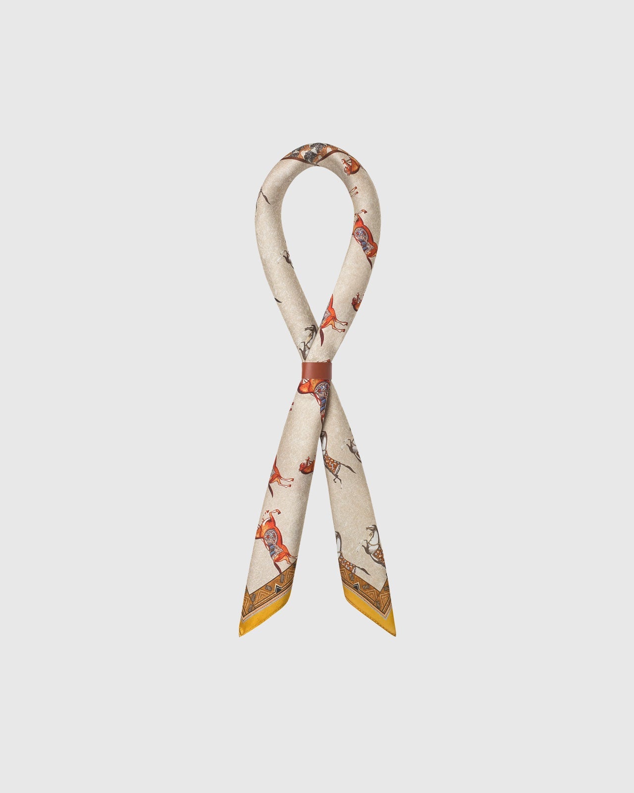 GALLOP PATCHWORK NA SILK SCARF