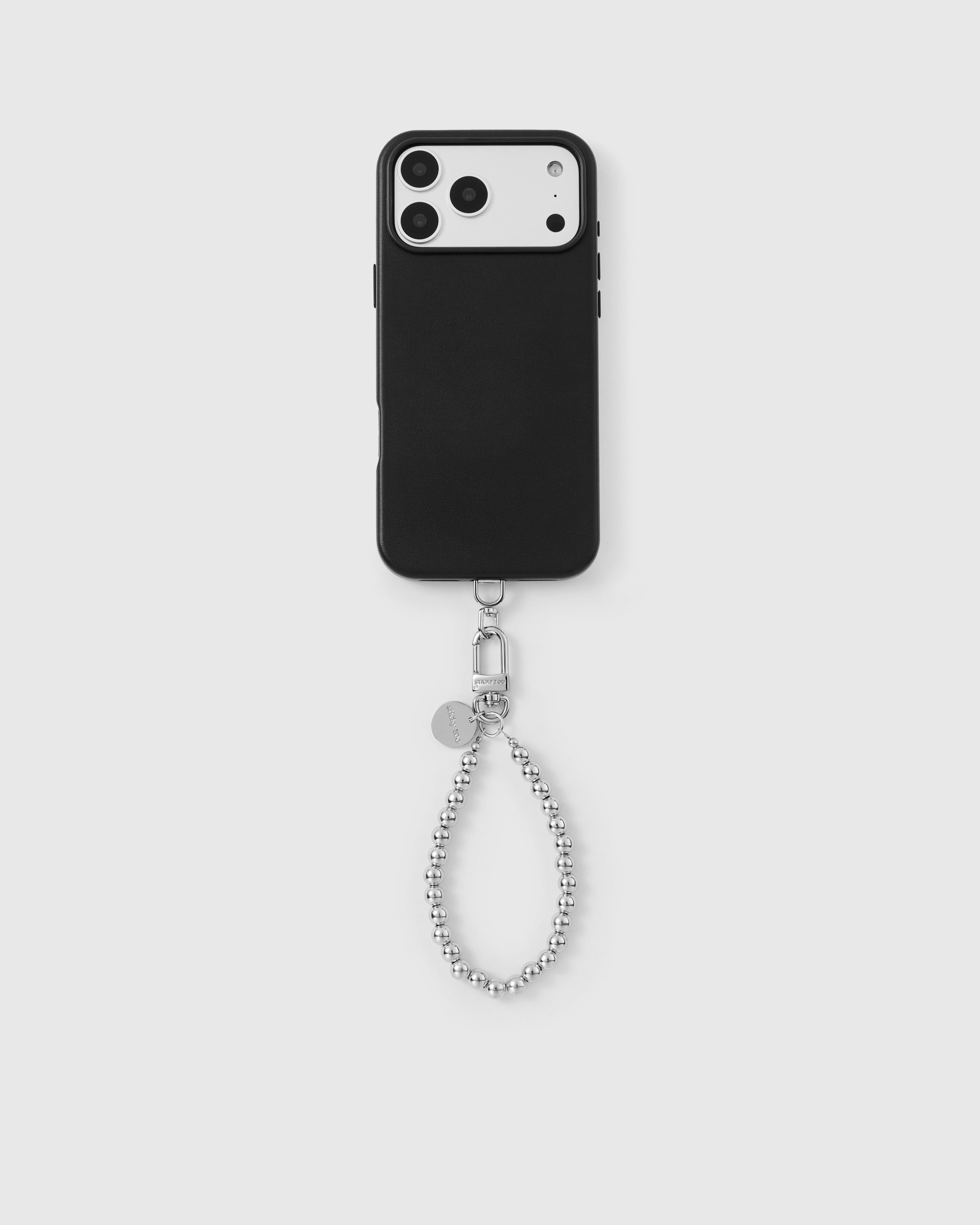 SILVER NA PERLAS NA STRAP NG TELEPONO
