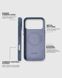 DENIM NA CASE PARA SA TELEPONO — STONEWASH