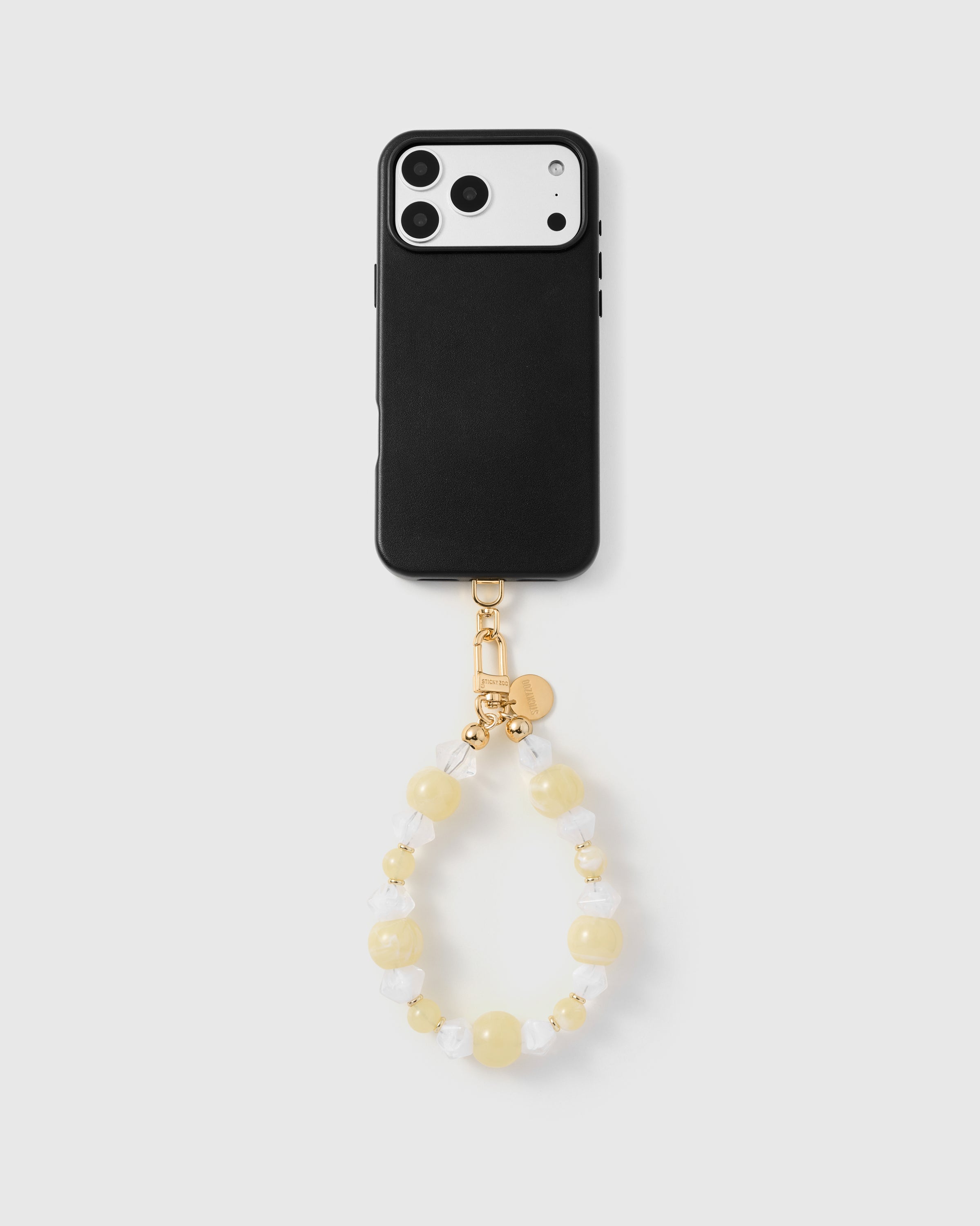 STRAP NG TELEPONO NA MAY BUTTER CRYSTAL CLUSTER