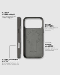 STAND CASE NG TELEPONO — GREY