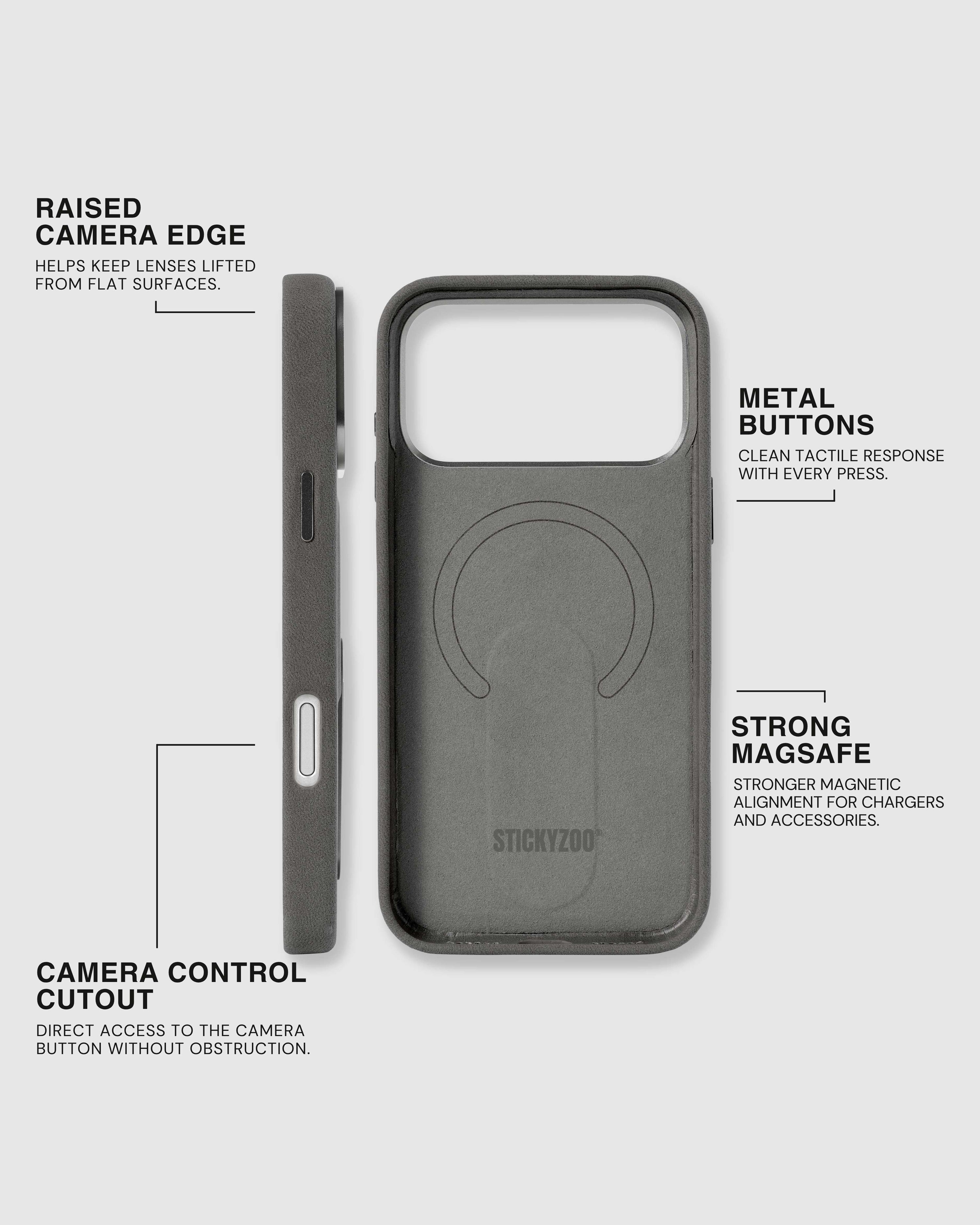 STAND CASE NG TELEPONO — GREY