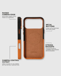 WALLET NA CASE PARA SA TELEPONO — BLACK ORANGE