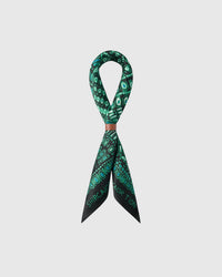 EMERALD DOTWORK NA SILK SCARF