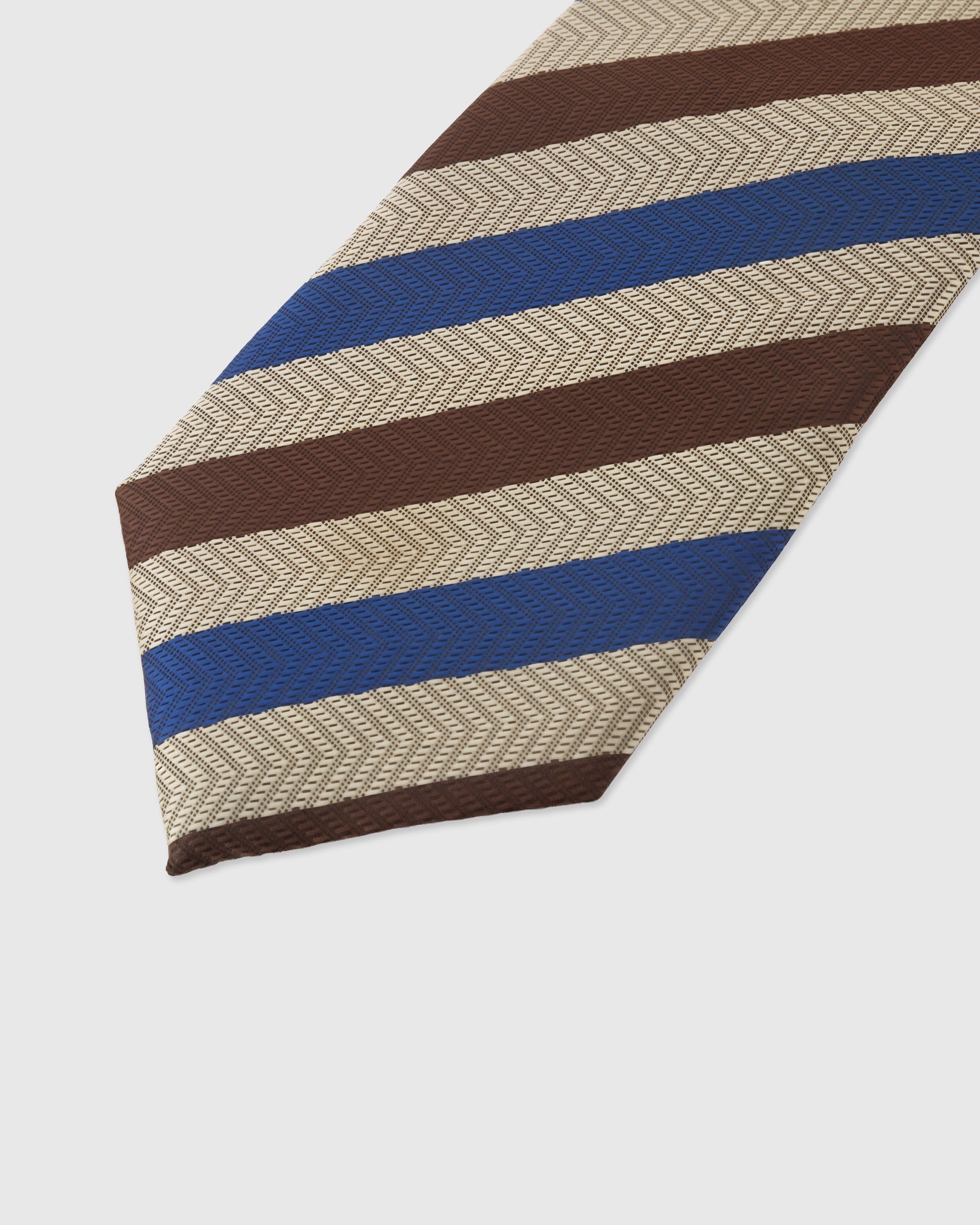 TOBACCO TRI-STRIPE TIE