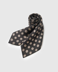 OBSIDIAN COIN NA SILK SCARF