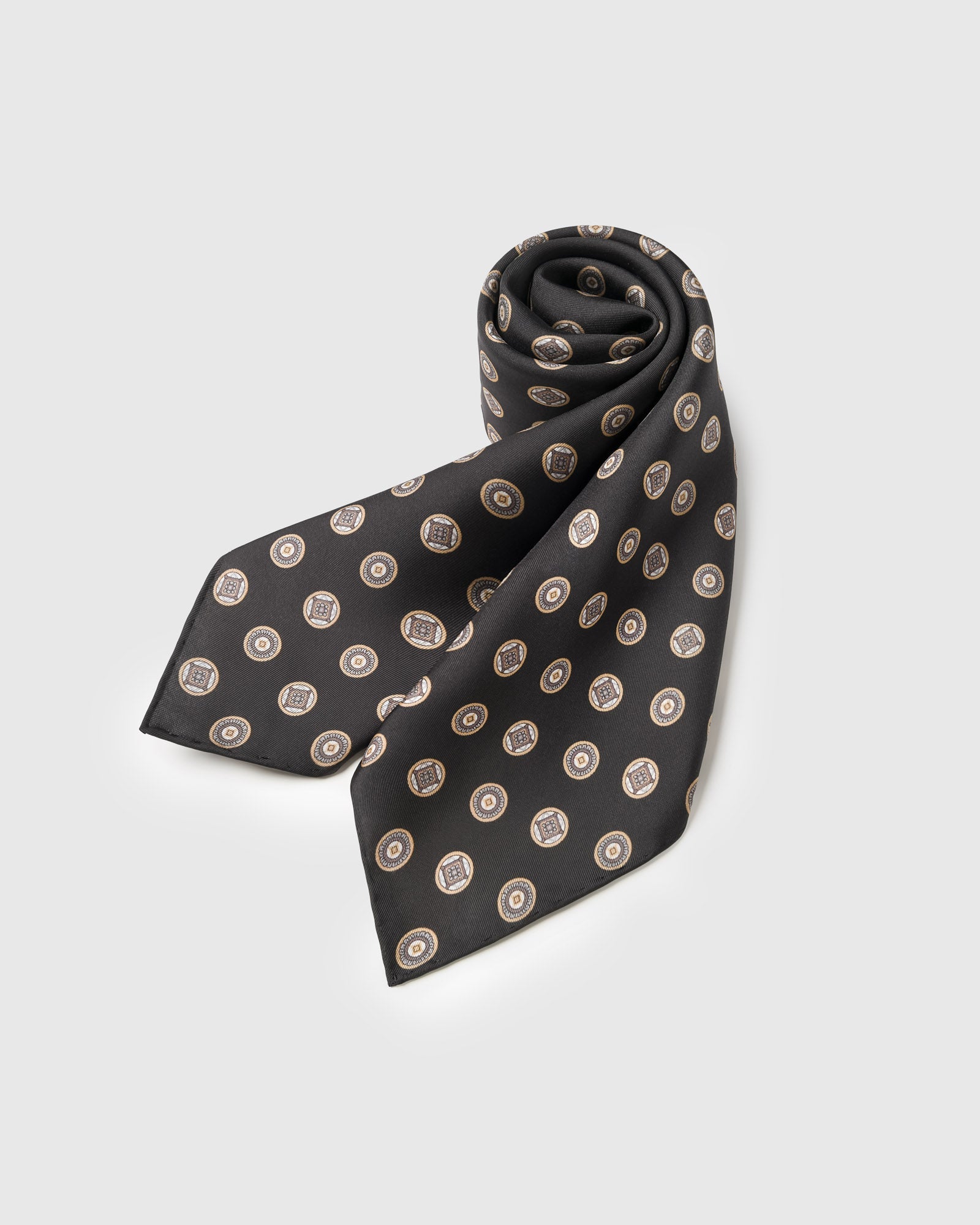 OBSIDIAN COIN NA SILK SCARF