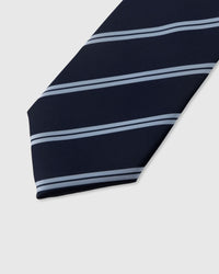NAVY SILVER STRIPE NA KWINTAS