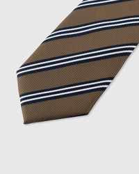 CAMEL CLUB STRIPE TIE