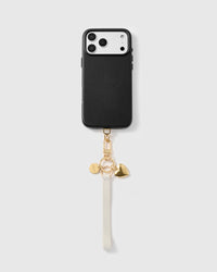 IVORY GOLDEN NA PUSO SA LEATHER PHONE STRAP