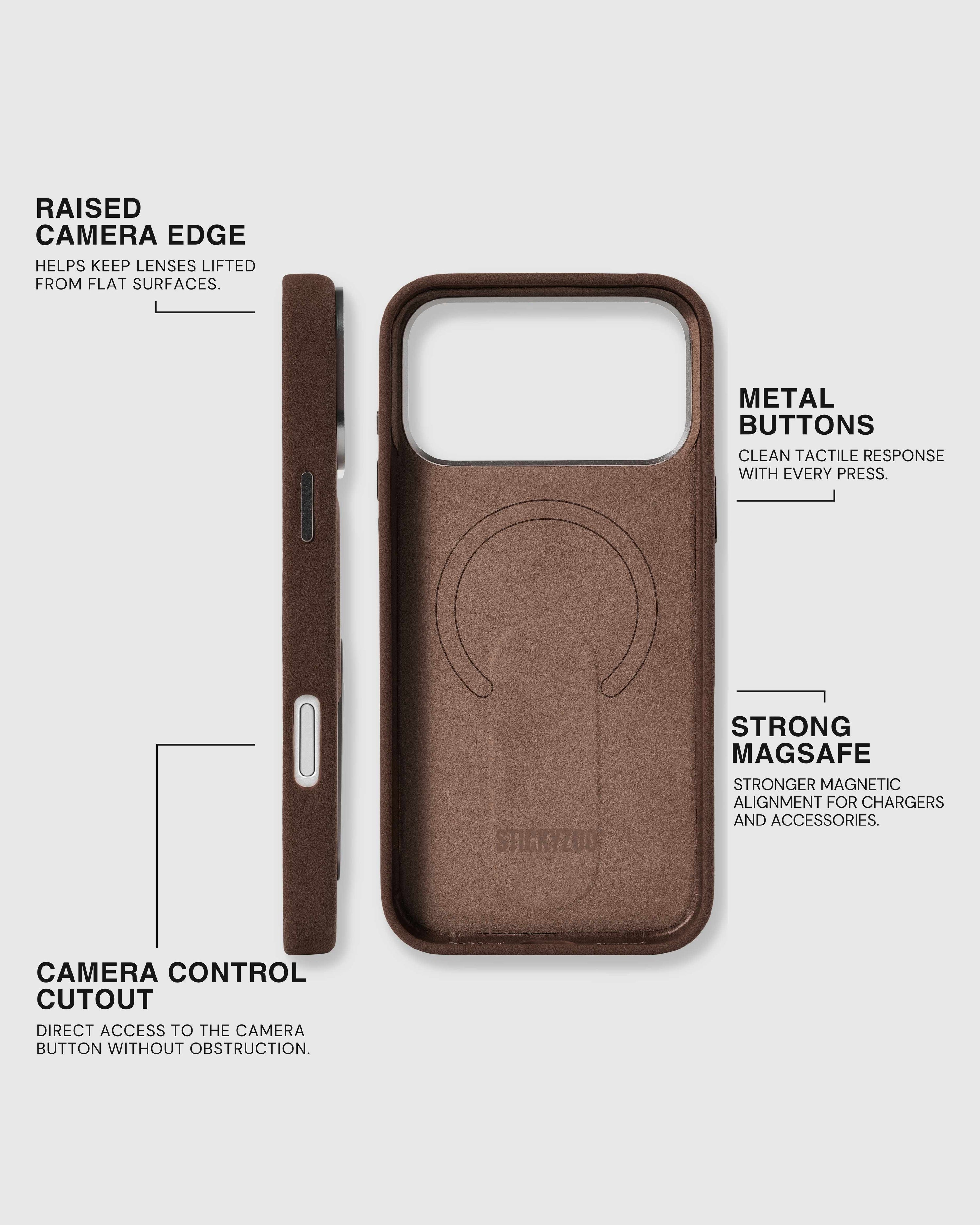 STAND CASE NG TELEPONO — BROWN