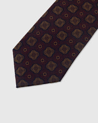 TIE NA CLARET QUATREFOIL