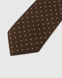 COCOA PIN DOT TIE