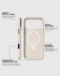BEZEL LEATHER PHONE CASE — PUTI