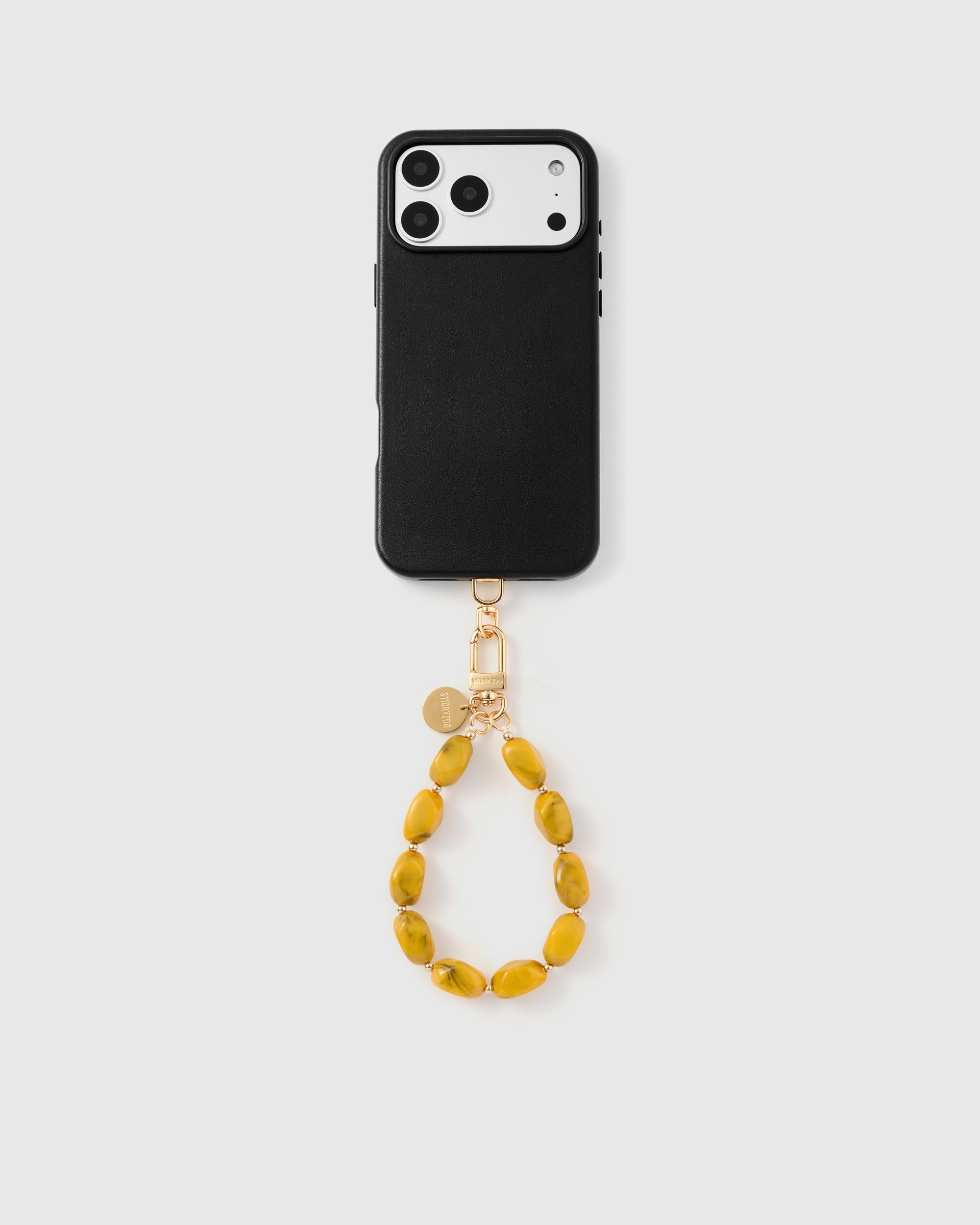 SAFFRON AGATE PHONE STRAP