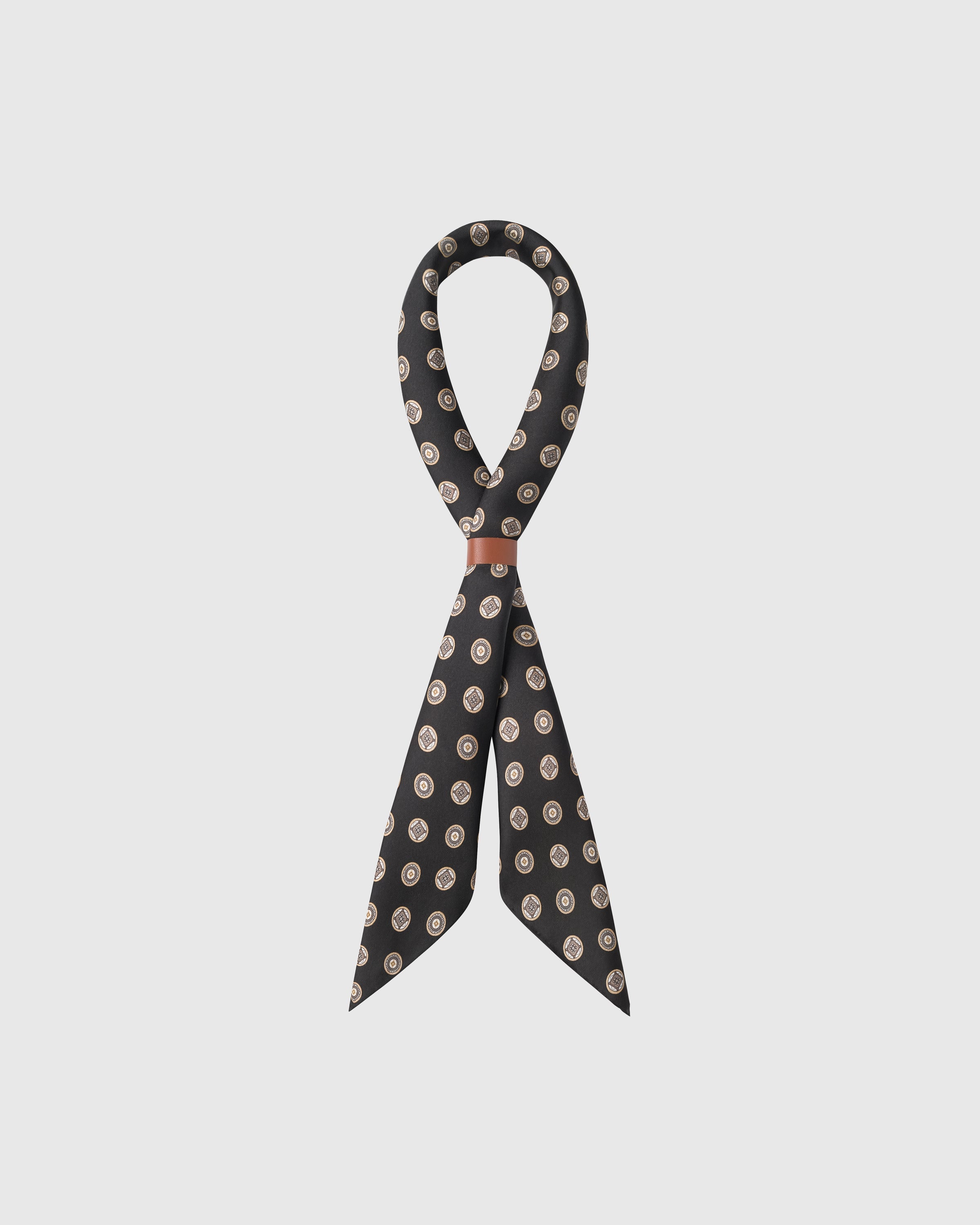 OBSIDIAN COIN NA SILK SCARF