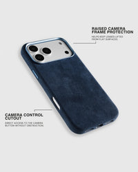 ALCANTARA NA CASE NG TELEPONO — COBALT