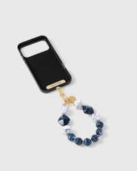 STRAP NG TELEPONO NA MAY SAPPHIRE MARBLE CLUSTER