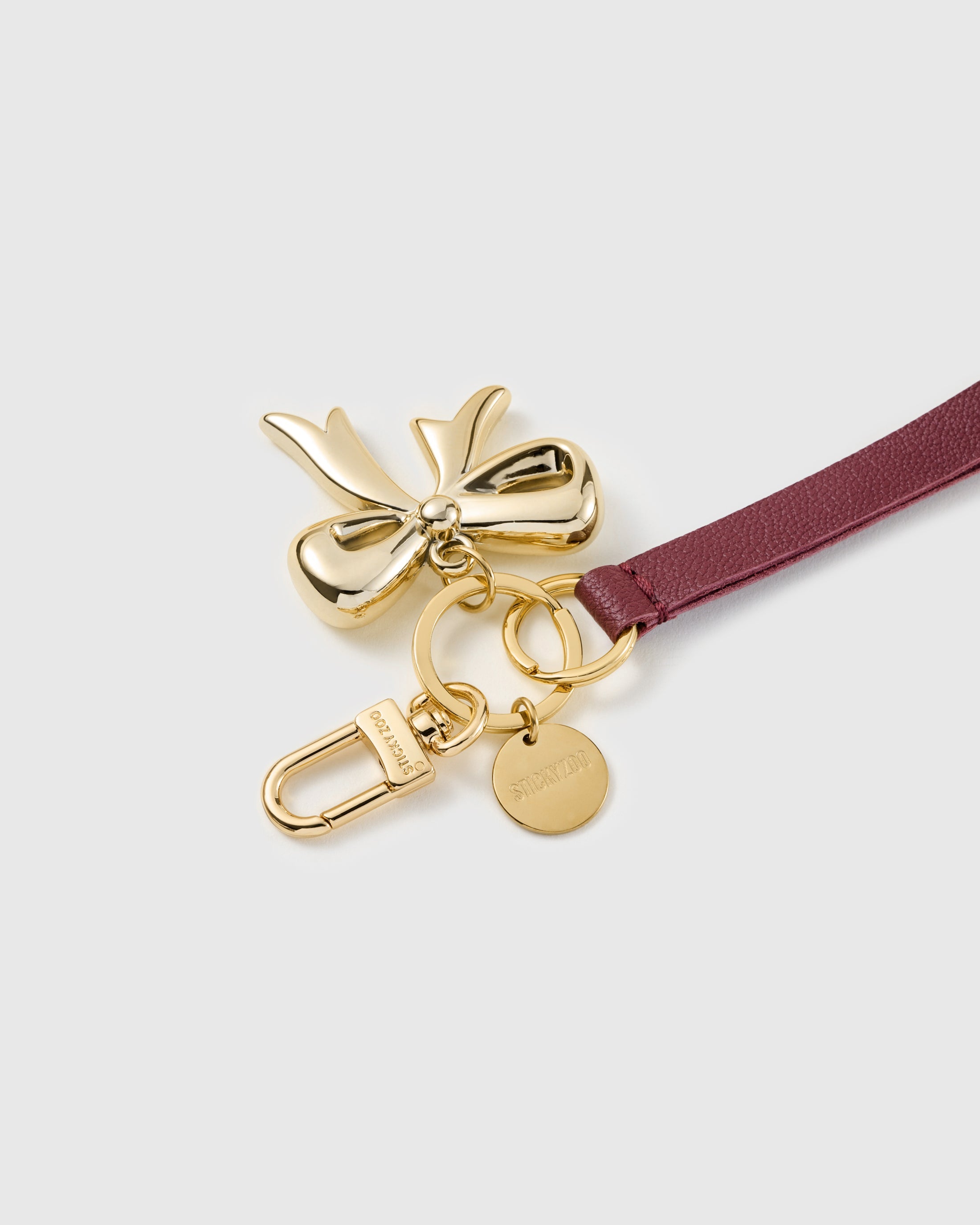 GOLDEN BOW LEATHER STRAP NG TELEPONO  