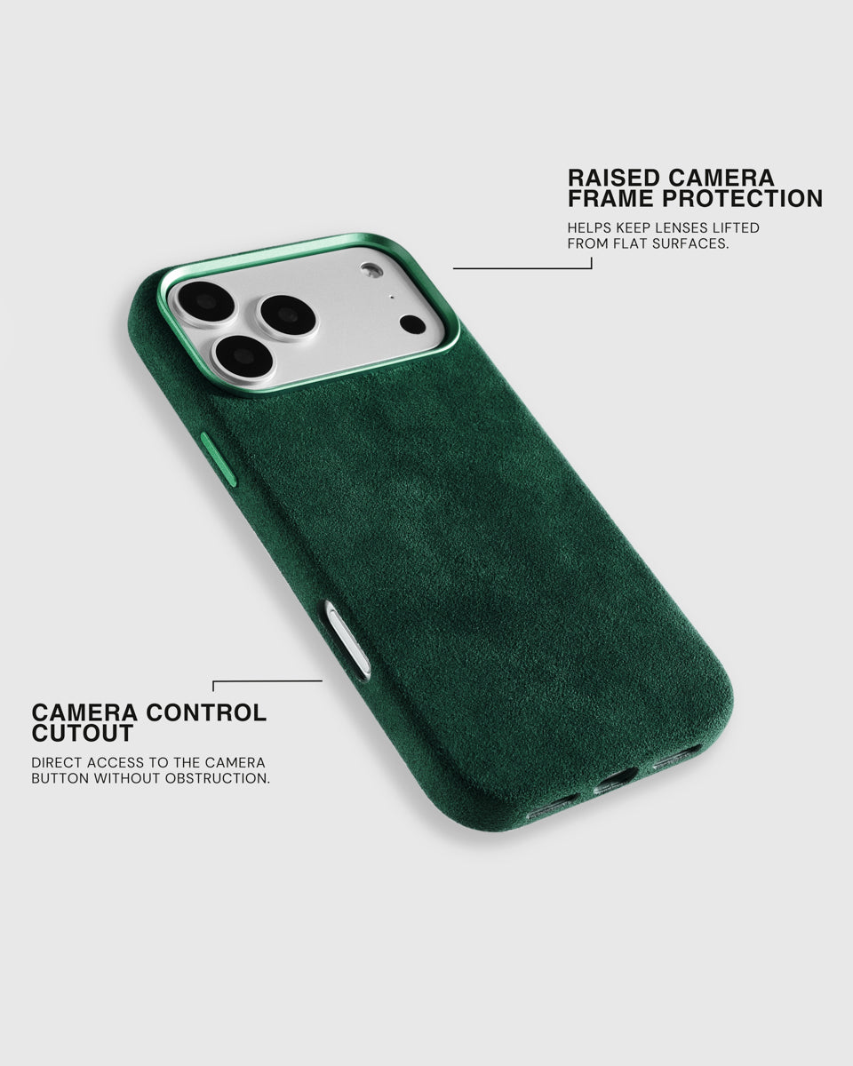 ALCANTARA NA CASE NG TELEPONO — EVERGREEN
