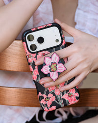 MIDNIGHT ORCHID NA CASE NG TELEPONO