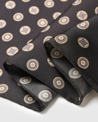 OBSIDIAN COIN NA SILK SCARF