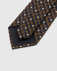 NAVY CROSSHATCH TIE