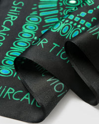EMERALD DOTWORK NA SILK SCARF