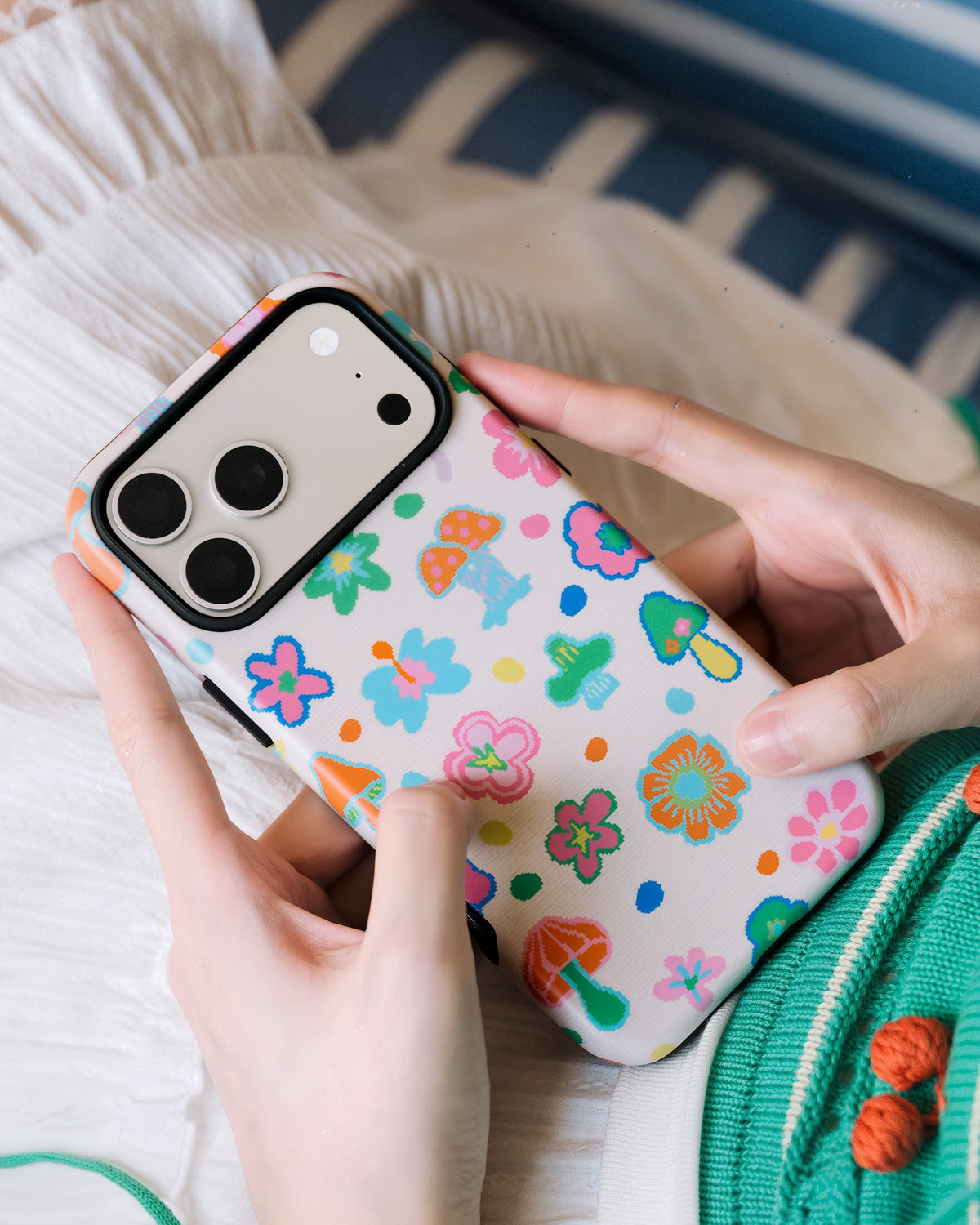 PIXEL MUSHROOM CASE NG TELEPONO  