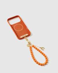 TANGERINE HORSESHOE HEART STRAP NG TELEPONO  