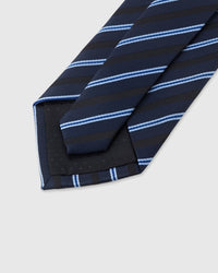 NAVY TONAL STRIPE NA KWINTAS