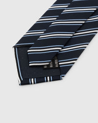 NAVY REGIMENT STRIPE TIE
