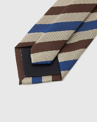 TOBACCO TRI-STRIPE TIE
