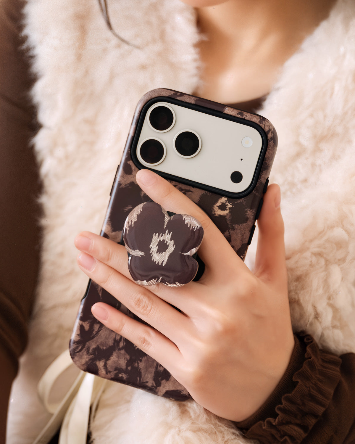 BURGUNDY POPPY NA CASE NG TELEPONO