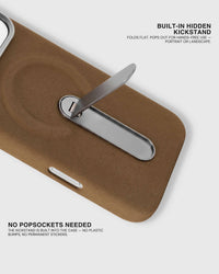 STAND CASE NG TELEPONO — OLIVE