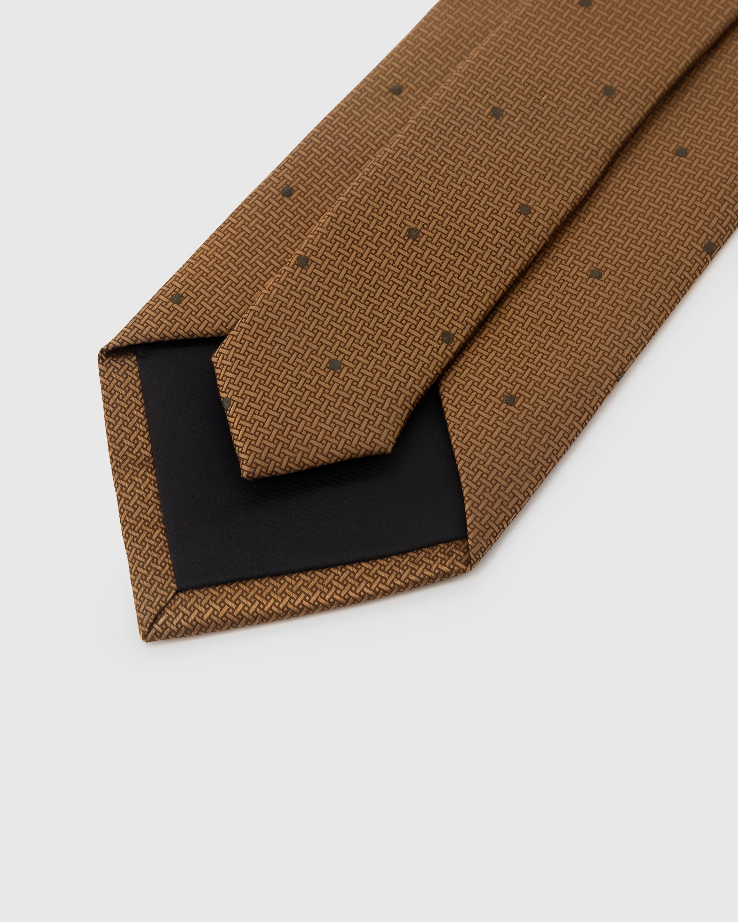 CHARCOAL TAUPE STRIPE TIE